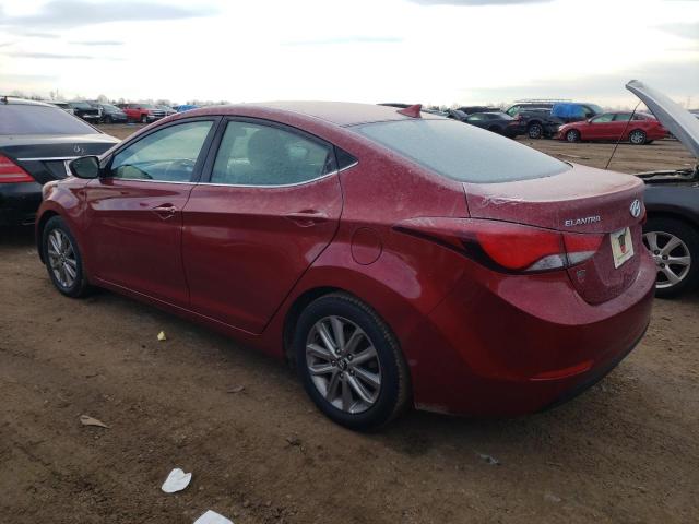 5NPDH4AE0FH570510 - 2015 HYUNDAI ELANTRA SE RED photo 2