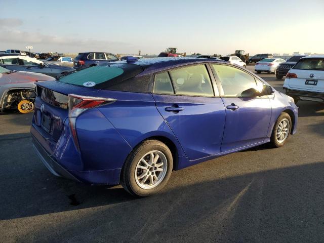 JTDKBRFU4H3532766 - 2017 TOYOTA PRIUS BLUE photo 3