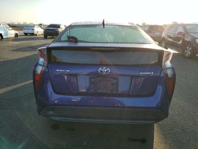 JTDKBRFU4H3532766 - 2017 TOYOTA PRIUS BLUE photo 6