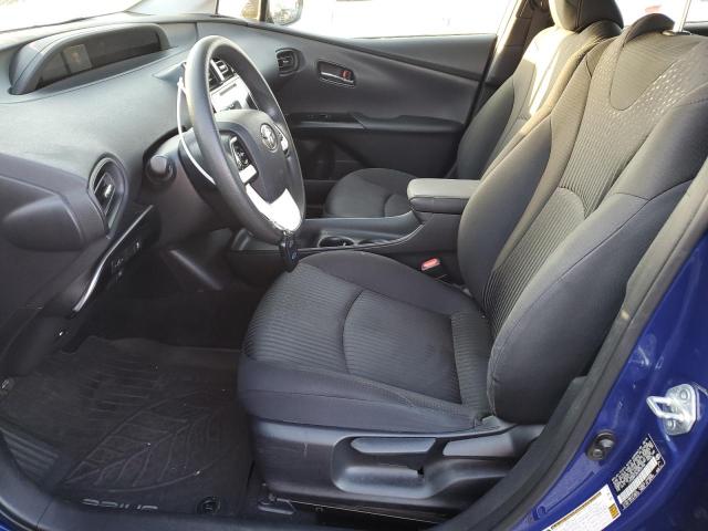 JTDKBRFU4H3532766 - 2017 TOYOTA PRIUS BLUE photo 7
