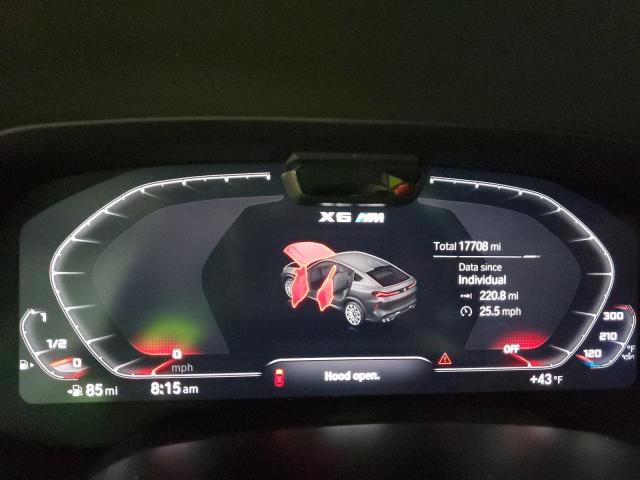 5YMCY0C01M9E12327 - 2021 BMW X6 M WHITE photo 9