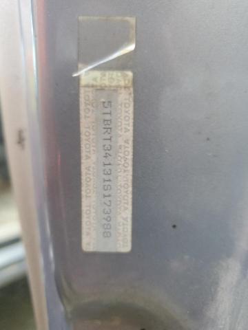 5TBRT34131S173988 - 2001 TOYOTA TUNDRA ACCESS CAB ნაცრისფერი ფოტო 12