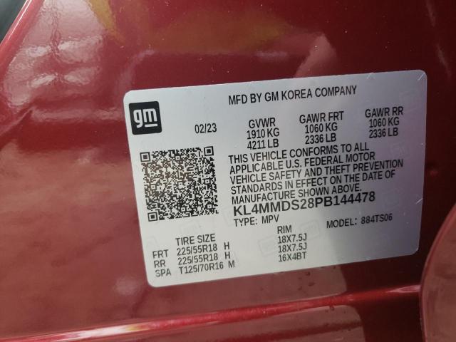 KL4MMDS28PB144478 - 2023 BUICK ENCORE GX SELECT RED photo 13