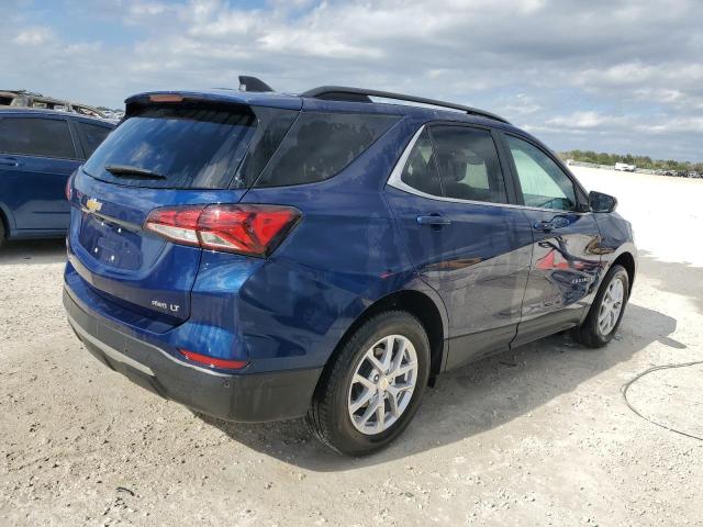 3GNAXUEV2NL290500 - 2022 CHEVROLET EQUINOX LT BLUE photo 3