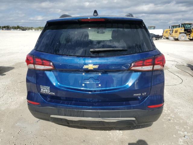 3GNAXUEV2NL290500 - 2022 CHEVROLET EQUINOX LT BLUE photo 6