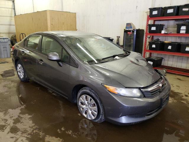 19XFB2F52CE091030 - 2012 HONDA CIVIC LX GRAY photo 4