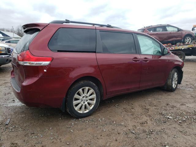 5TDJK3DC1ES081048 - 2014 TOYOTA SIENNA LE MAROON photo 3