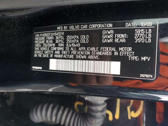 YV4982CF2A1545511 - 2010 VOLVO XC90 BLACK photo 13