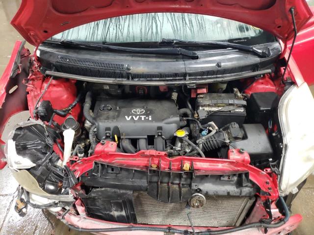 JTDKT903195225588 - 2009 TOYOTA YARIS RED photo 11