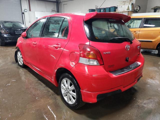 JTDKT903195225588 - 2009 TOYOTA YARIS RED photo 2