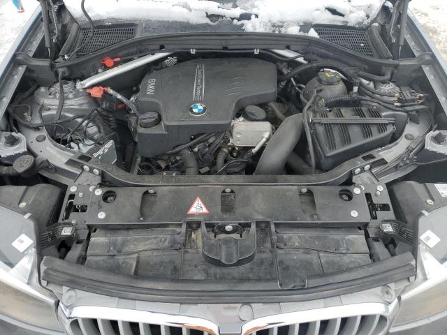 5UXWX9C51G0D77854 - 2016 BMW X3 XDRIVE28I GRAY photo 11