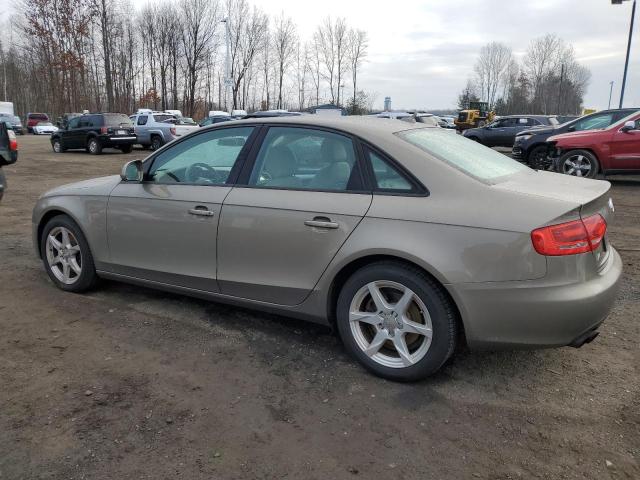 WAULF78K19N024380 - 2009 AUDI A4 2.0T QUATTRO BEIGE photo 2