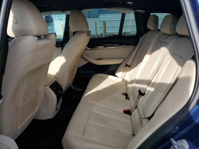 5UXTS1C00M9F16290 - 2021 BMW X3 XDRIVE30E BLUE photo 11