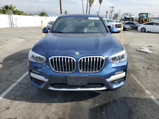 5UXTS1C00M9F16290 - 2021 BMW X3 XDRIVE30E BLUE photo 5