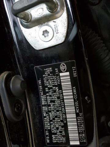 4T1BF30K45U110619 - 2005 TOYOTA CAMRY LE 黑色 照片 12
