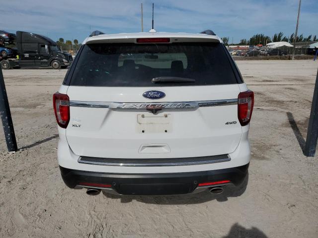 1FM5K8D83JGC84324 - 2018 FORD EXPLORER XLT WHITE photo 6