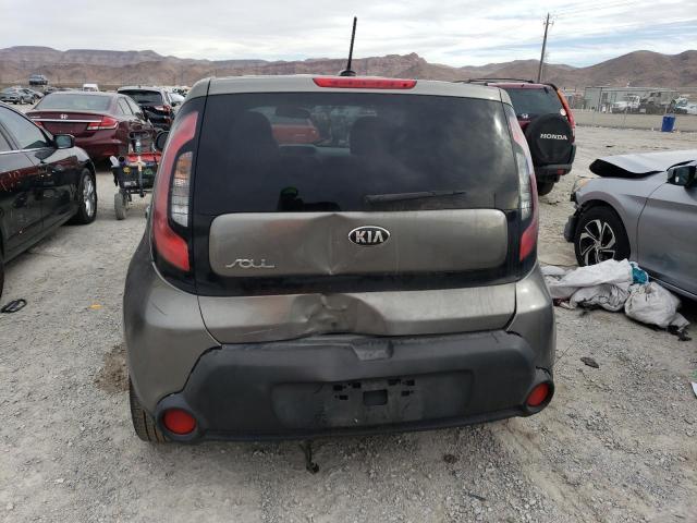 KNDJN2A21F7160230 - 2015 KIA SOUL GRAY photo 6