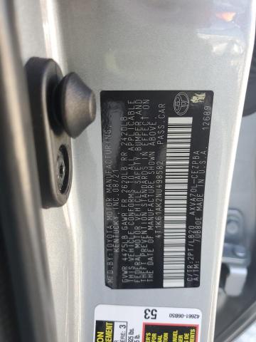 4T1K61AK2NU498582 - 2022 TOYOTA CAMRY XSE SILVER photo 12