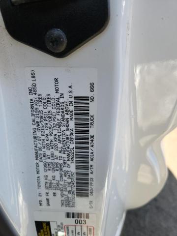 5TETX22N77Z453152 - 2007 TOYOTA TACOMA ACCESS CAB Biały zdjęcie 12