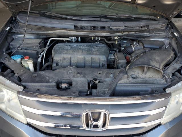 5FNRL5H40DB026656 - 2013 HONDA ODYSSEY EX GRAY photo 12