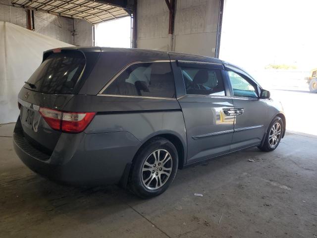 5FNRL5H40DB026656 - 2013 HONDA ODYSSEY EX GRAY photo 3