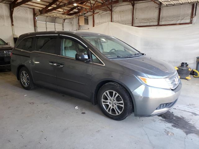5FNRL5H40DB026656 - 2013 HONDA ODYSSEY EX GRAY photo 4