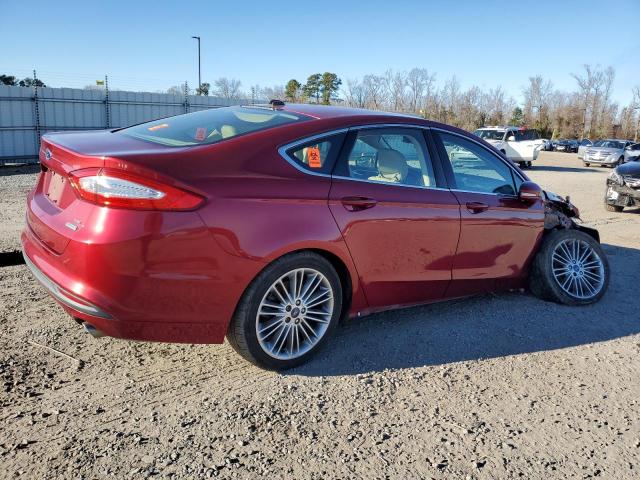 3FA6P0HD4ER217089 - 2014 FORD FUSION SE RED photo 3