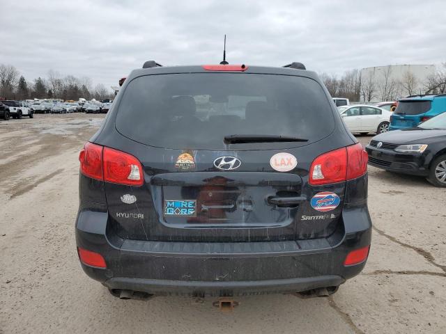 5NMSG13D58H142347 - 2008 HYUNDAI SANTA FE GLS BLACK photo 6