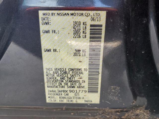 1N4AL3AP8DC901779 - 2013 NISSAN ALTIMA 2.5 GRAY photo 12