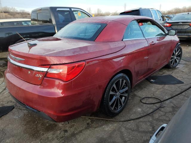 1C3BCBGG1DN584100 - 2013 CHRYSLER 200 S RED photo 3