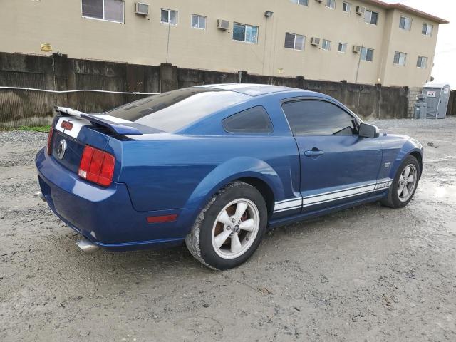 1ZVHT82H385193302 - 2008 FORD MUSTANG GT BLUE photo 3