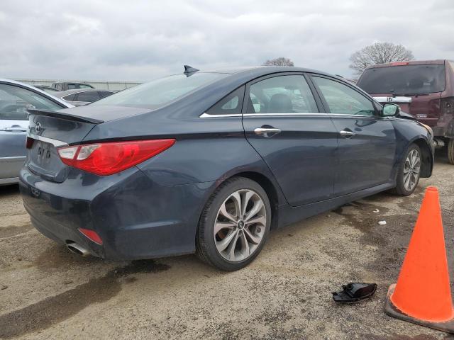 5NPEC4AC0EH827228 - 2014 HYUNDAI SONATA SE BLUE photo 3