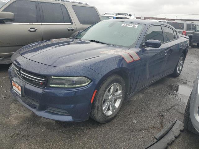 2C3CDXBG2FH861936 - 2015 DODGE CHARGER SE BLUE photo 1