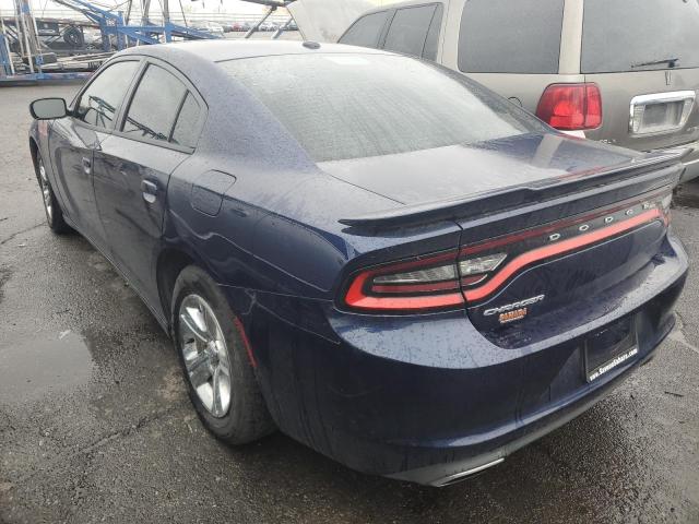 2C3CDXBG2FH861936 - 2015 DODGE CHARGER SE BLUE photo 2