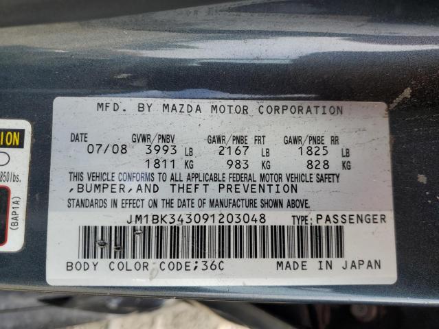 JM1BK343091203048 - 2009 MAZDA 3 S CHARCOAL photo 13