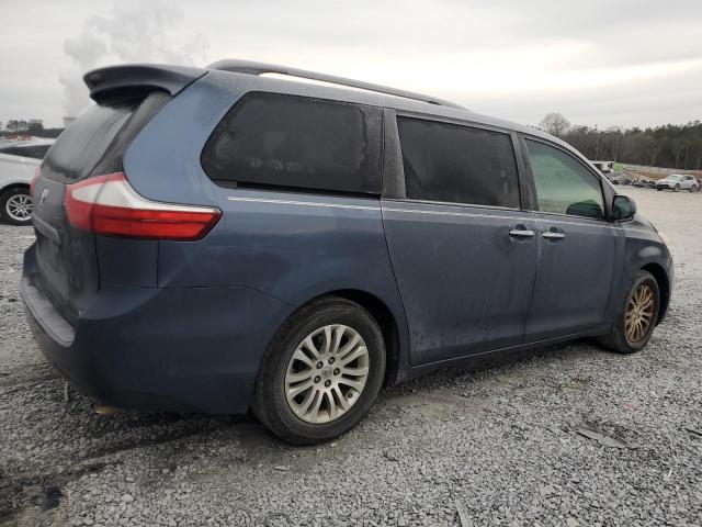 5TDYK3DCXFS689649 - 2015 TOYOTA SIENNA XLE BLUE photo 3