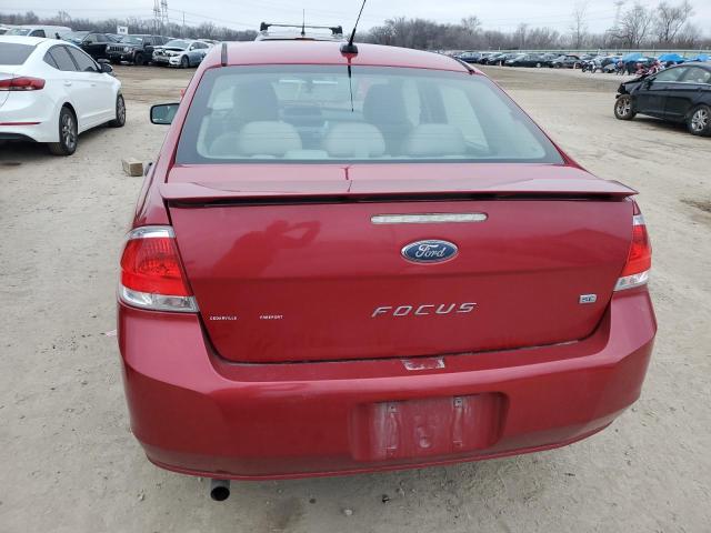 1FAHP3FN7BW179873 - 2011 FORD FOCUS SE RED photo 6