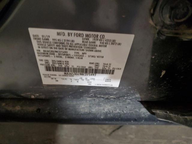 MAJ6S3GL9KC275492 - 2019 FORD ECOSPORT SE ნაცრისფერი ფოტო 13