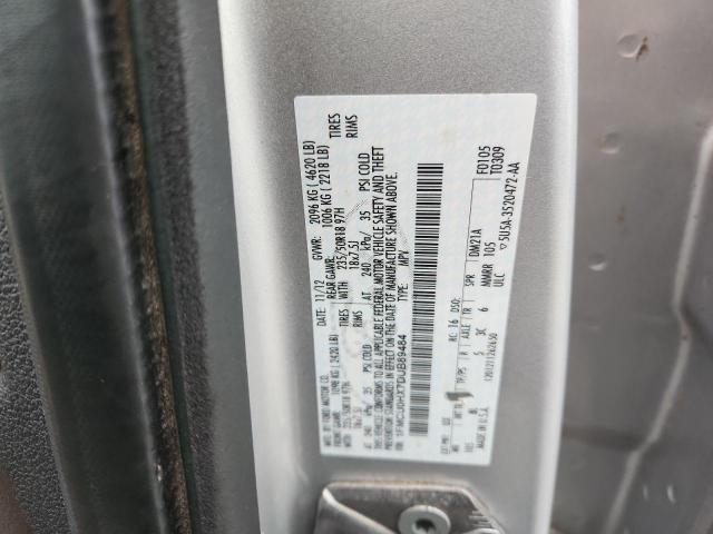 1FMCU0HX7DUB89484 - 2013 FORD ESCAPE SEL 银色 照片 13