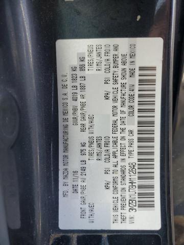 3MZBN1U78HM112848 - 2017 MAZDA 3 SPORT 黑色 照片 12