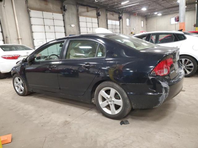 1HGFA16826L125696 - 2006 HONDA CIVIC EX BLACK photo 2