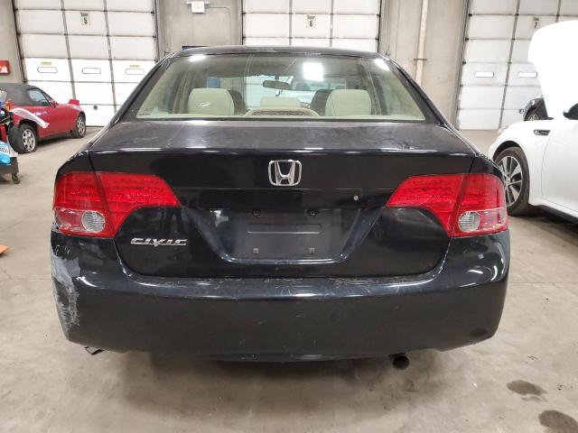 1HGFA16826L125696 - 2006 HONDA CIVIC EX BLACK photo 6