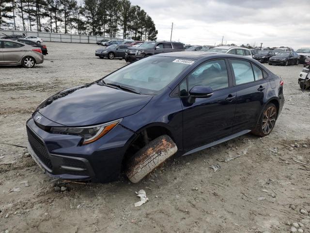 5YFM4MCE0NP139563 - 2022 TOYOTA COROLLA SE BLUE photo 1