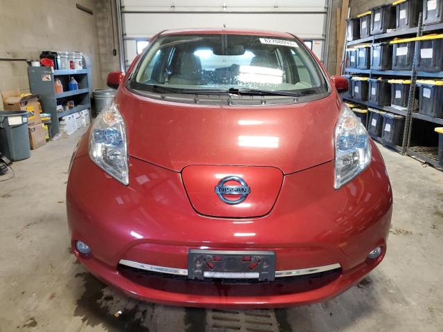 JN1AZ0CP4CT025024 - 2012 NISSAN LEAF SV RED photo 5