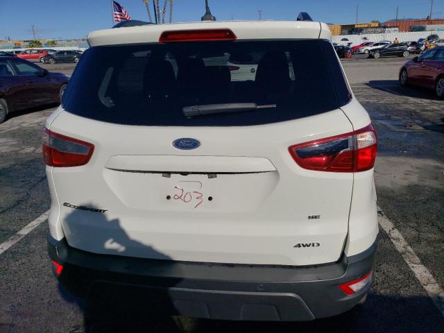 MAJ6S3GL7LC312203 - 2020 FORD ECOSPORT SE WHITE photo 6