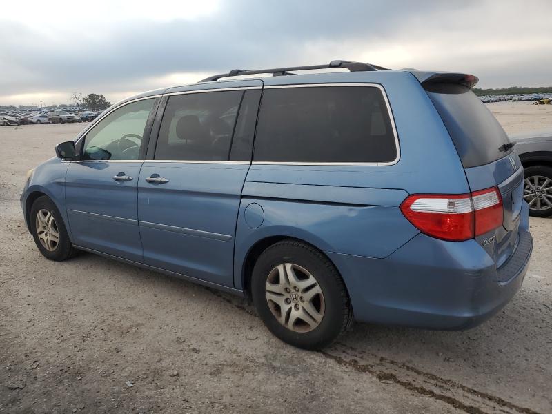 5FNRL38717B050760 - 2007 HONDA ODYSSEY EXL BLUE photo 2