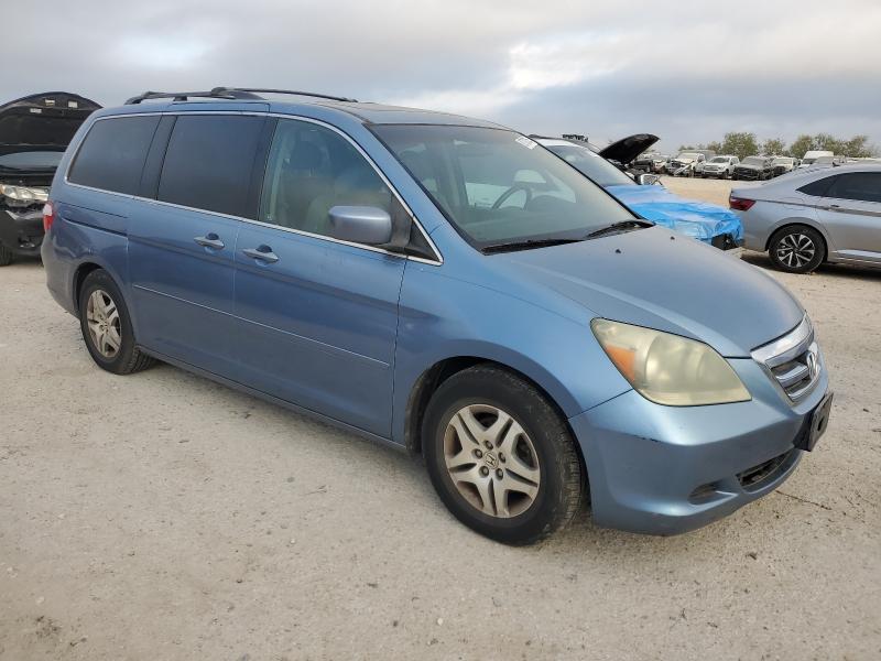 5FNRL38717B050760 - 2007 HONDA ODYSSEY EXL BLUE photo 4