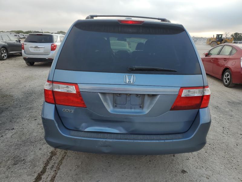 5FNRL38717B050760 - 2007 HONDA ODYSSEY EXL BLUE photo 6