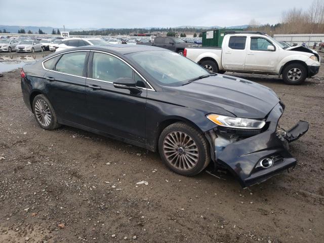 3FA6P0K93ER358496 - 2014 FORD FUSION TITANIUM BLACK photo 4