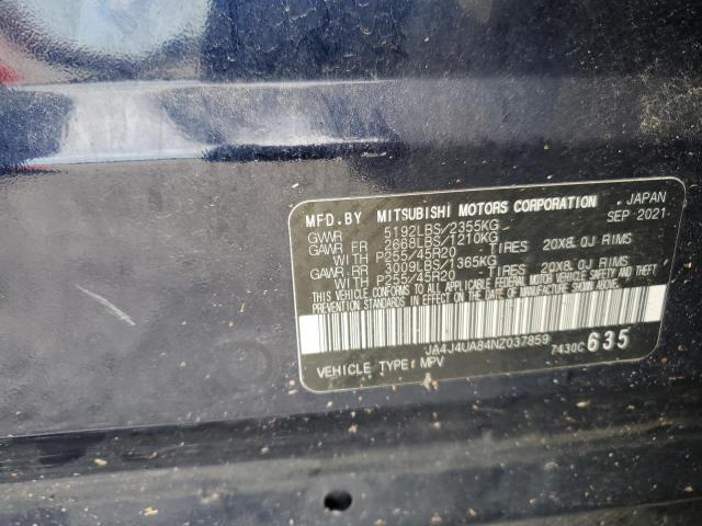 JA4J4UA84NZ037859 - 2022 MITSUBISHI OUTLANDER SE 蓝色 照片 13